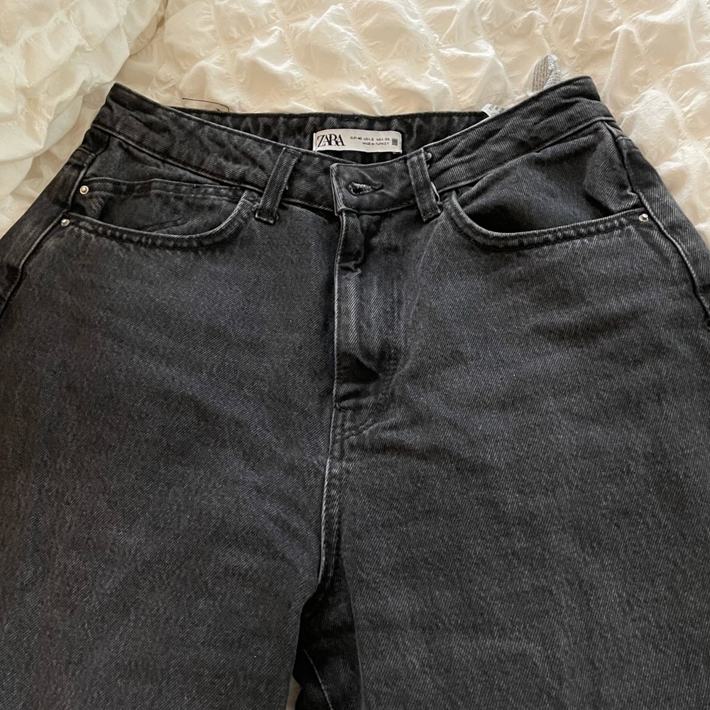 Black Zara Mom Jeans